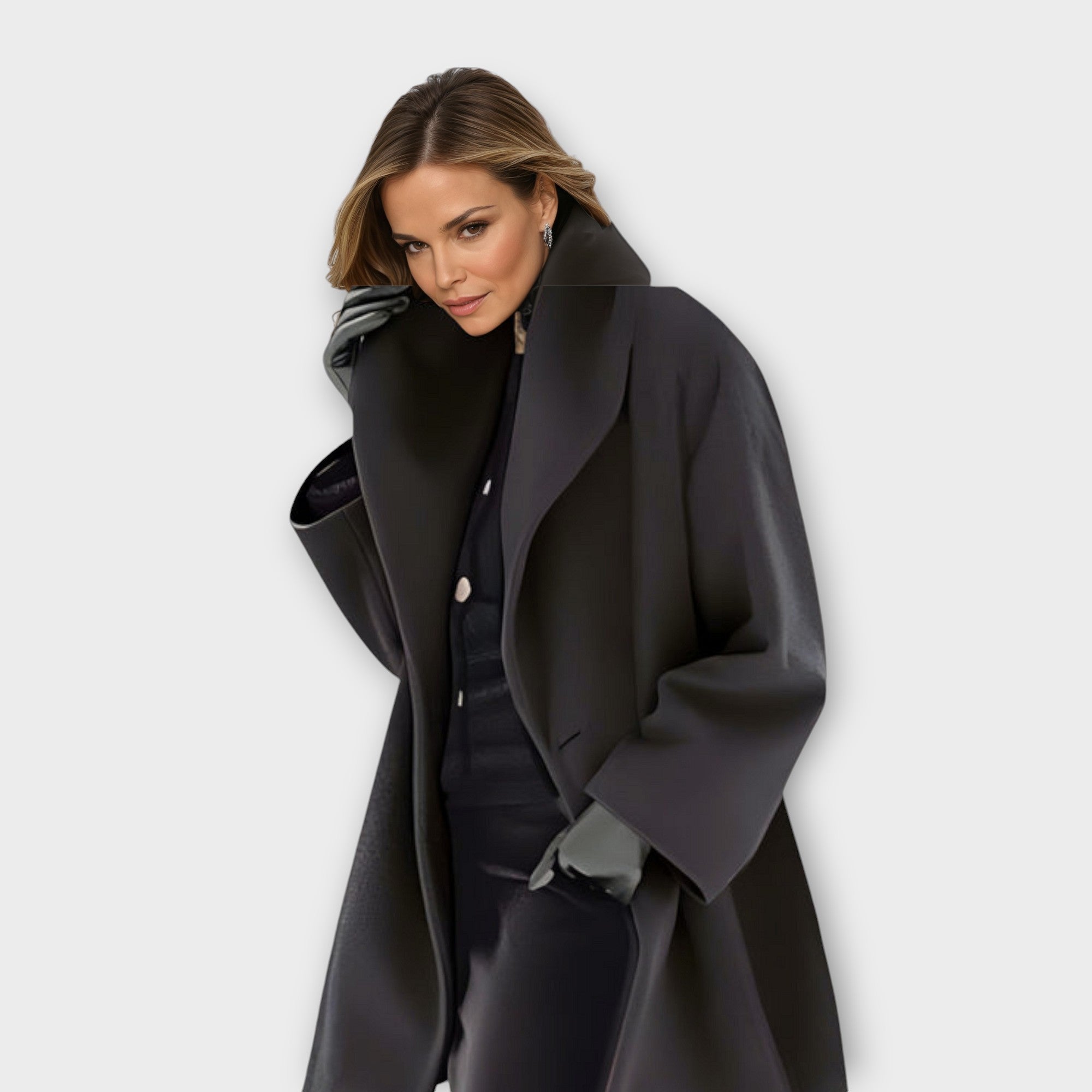 Emma – Manteau en laine premium coupe-vent