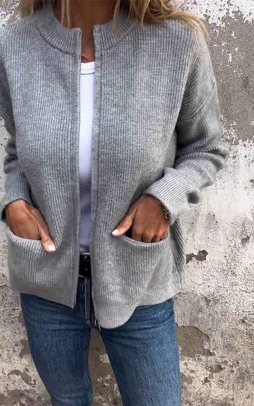 Marcia - Cardigan Zippé Confortable