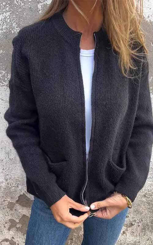Marcia - Cardigan Zippé Confortable