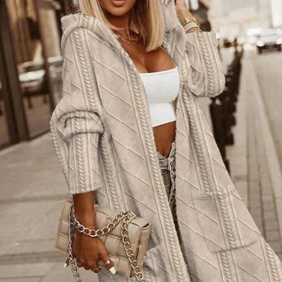 Jelone – Cardigan Long à Capuche