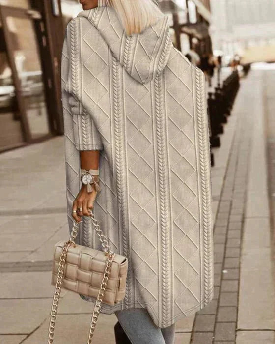 Jelone – Cardigan Long à Capuche